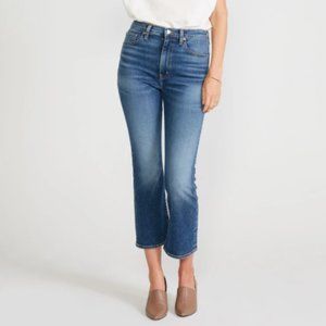 Etica - Brigitte Midrise Crop- Trinity River - NEW